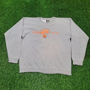 Vintage 90s Starter Cleveland Browns Sweatshirt L Boxy Fit USA Made NFL